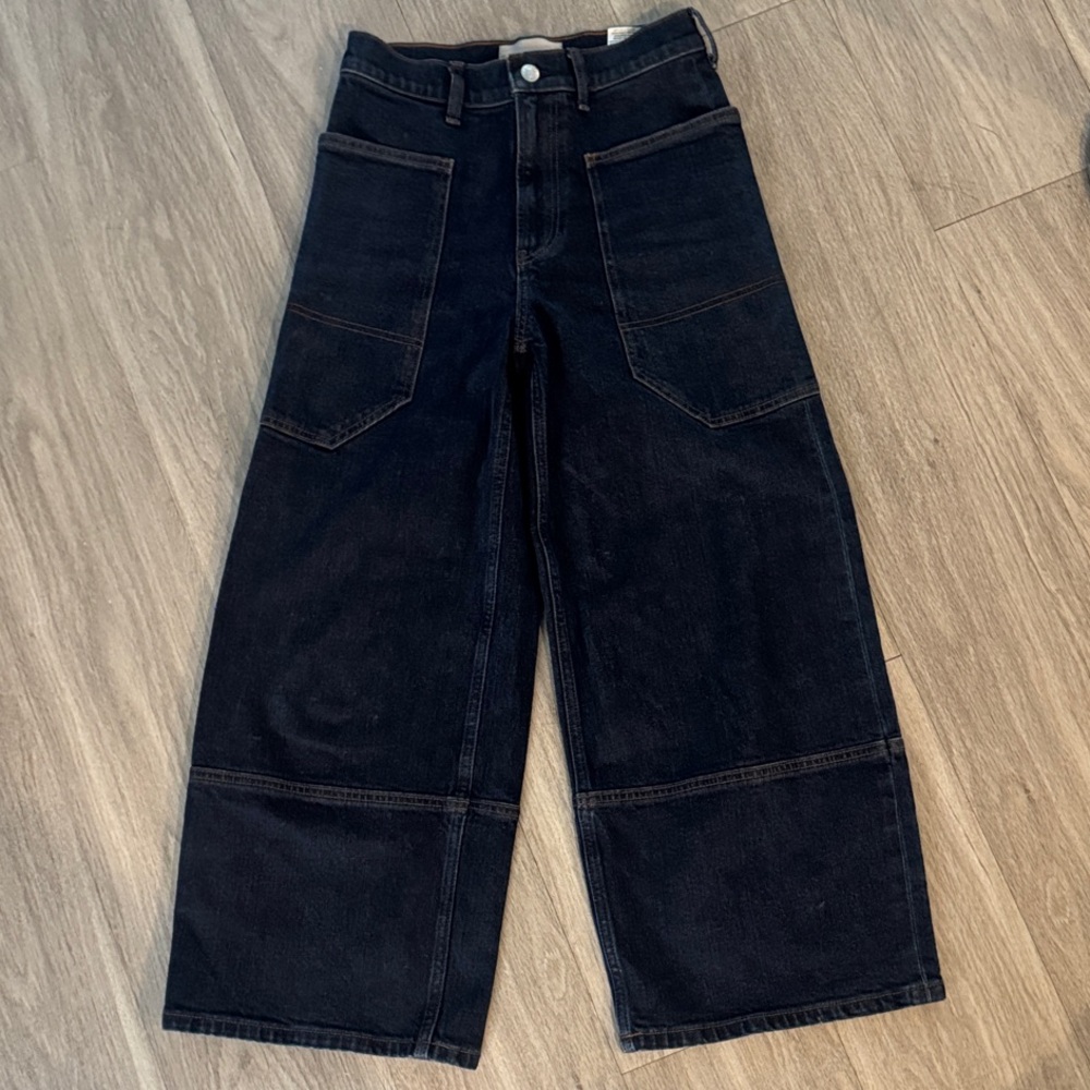 Everlane Women's The Way High Gardener Cropped Jeans size 25 Dark wash